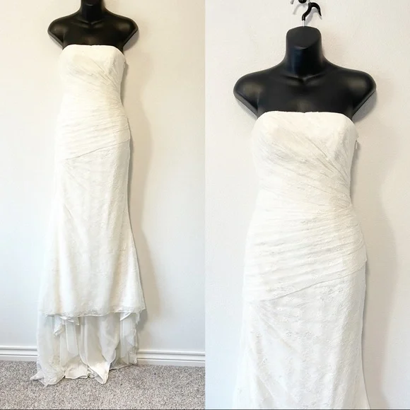 White By Vera Wang Wedding Dress Style VW351044 Size 2